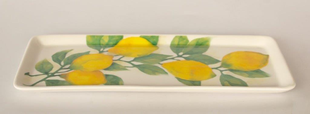 Oblong Ceramic Lemon Tray